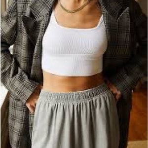 Free People Andi Square Neck Seamless bra in White XS/S